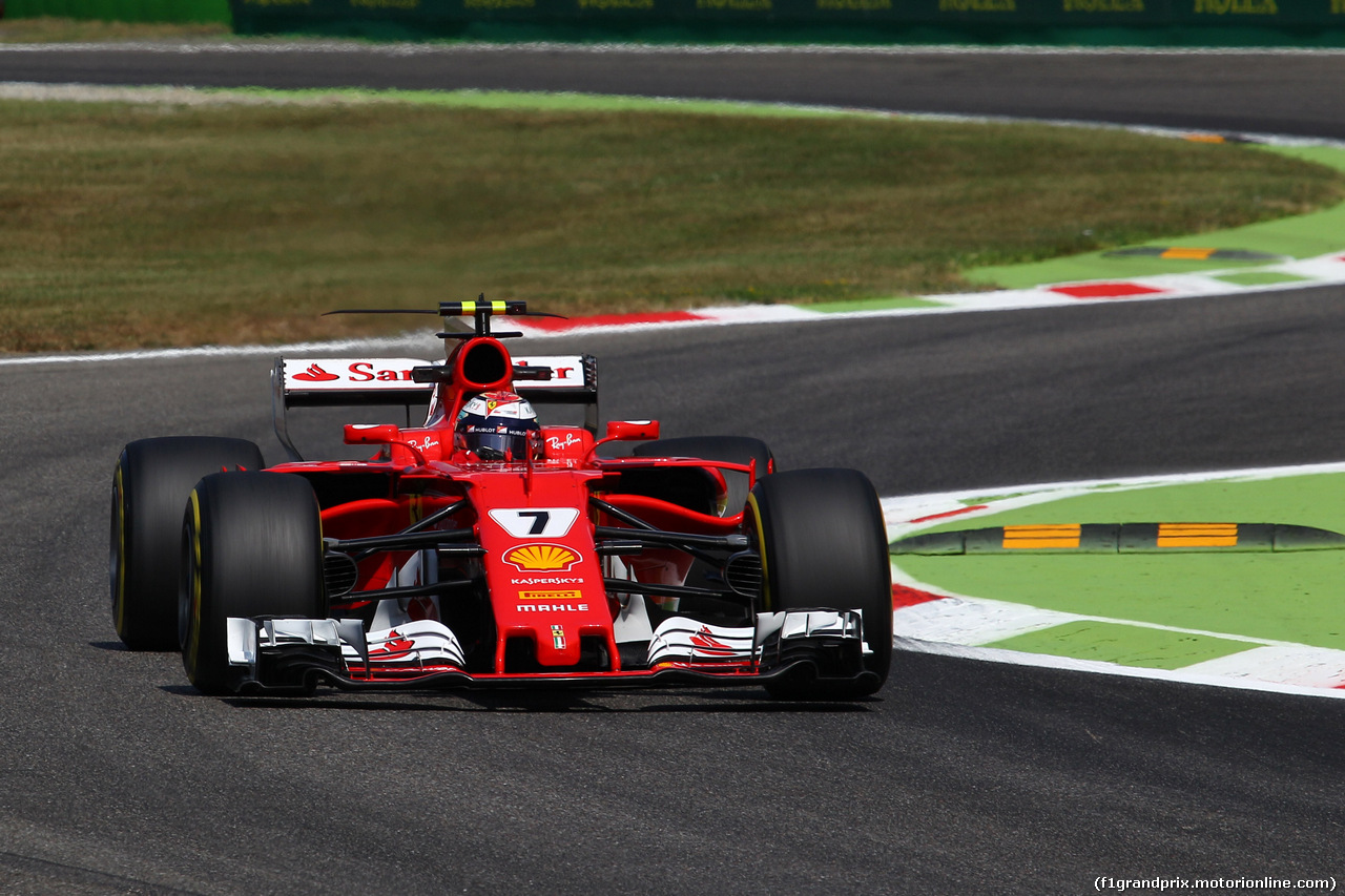 GP ITALIA, 01.09.2017- Prove Libere 2, Kimi Raikkonen (FIN) Ferrari SF70H