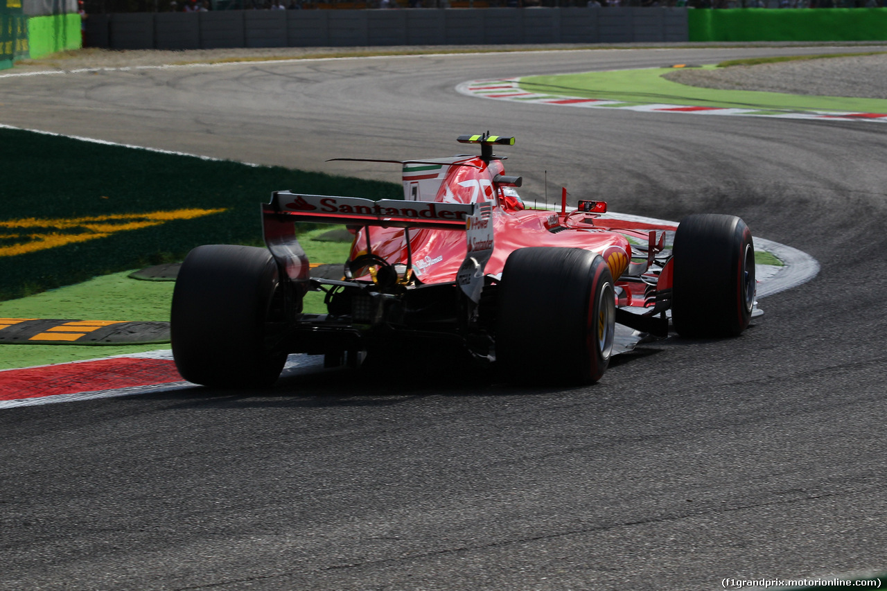 GP ITALIA, 01.09.2017- Prove Libere 2, Kimi Raikkonen (FIN) Ferrari SF70H