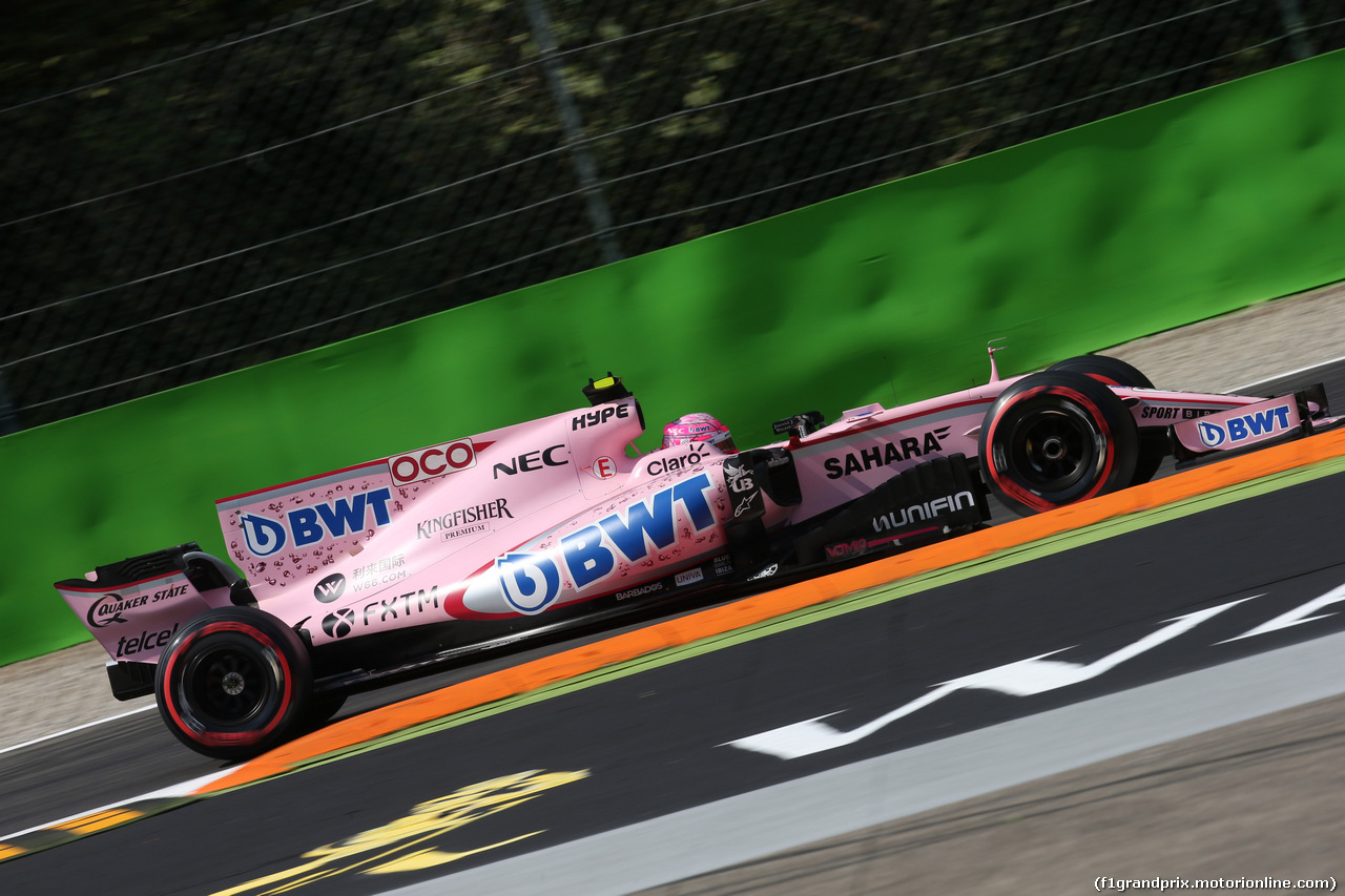 GP ITALIA, 01.09.2017- Prove Libere 2, Esteban Ocon (FRA) Sahara Force India F1 VJM10