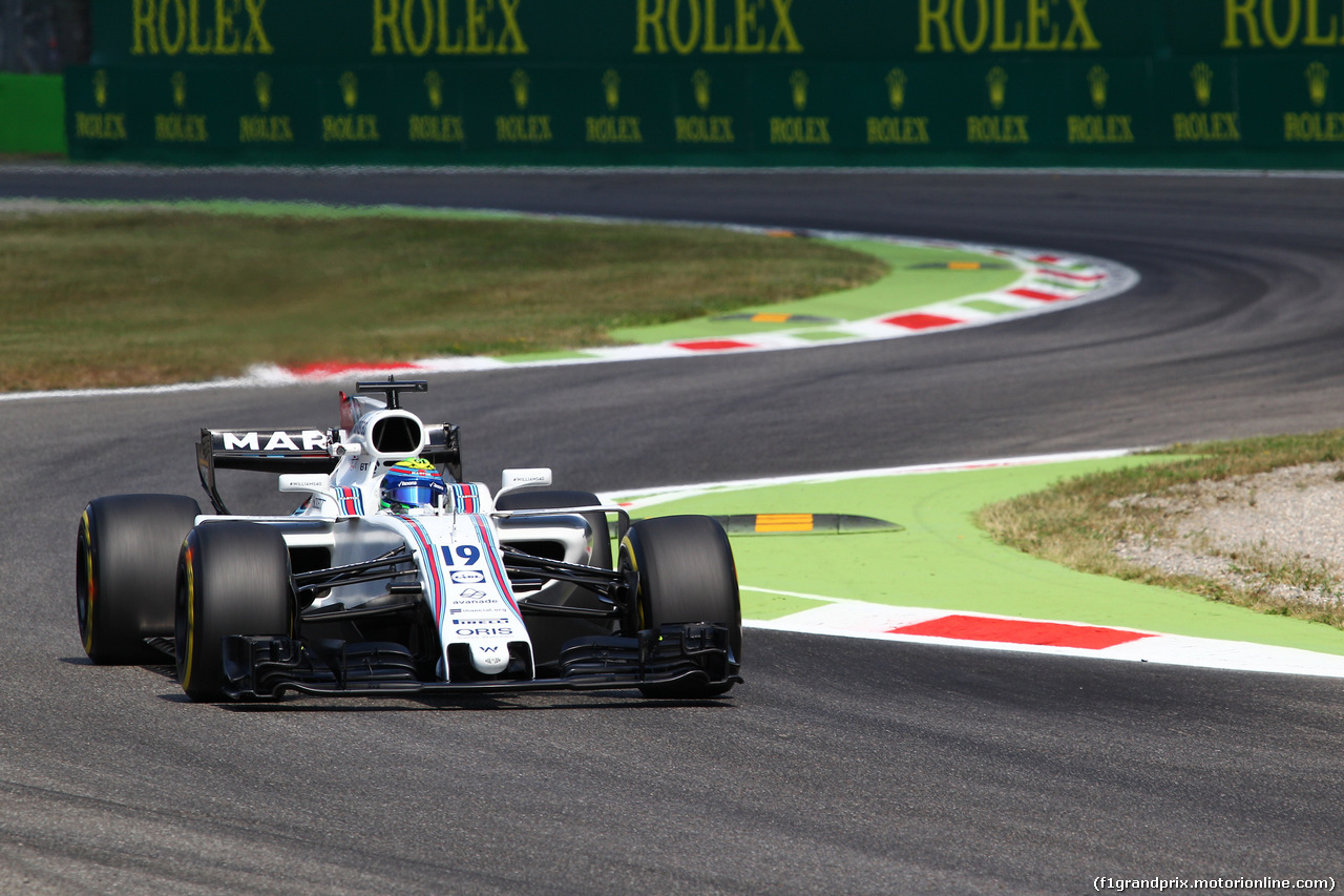 GP ITALIA, 01.09.2017- Prove Libere 2, Felipe Massa (BRA) Williams F1 Team FW40