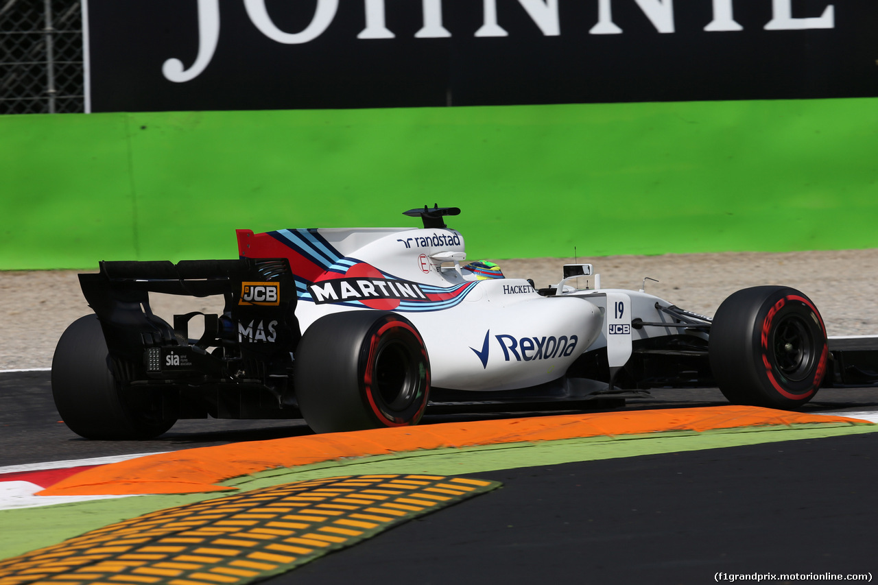 GP ITALIA, 01.09.2017- Prove Libere 2, Felipe Massa (BRA) Williams F1 Team FW40