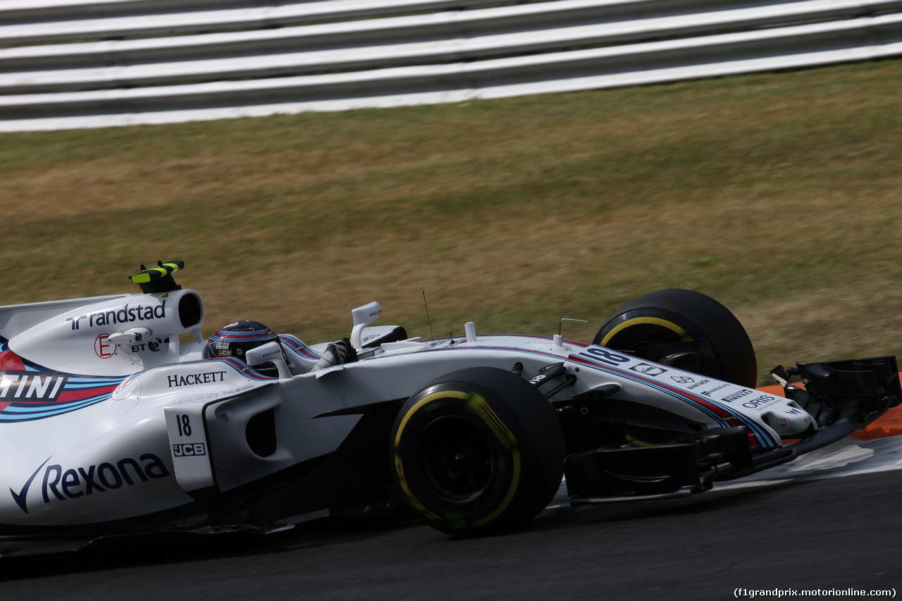 GP ITALIA, 01.09.2017- Prove Libere 2, Lance Stroll (CDN) Williams FW40