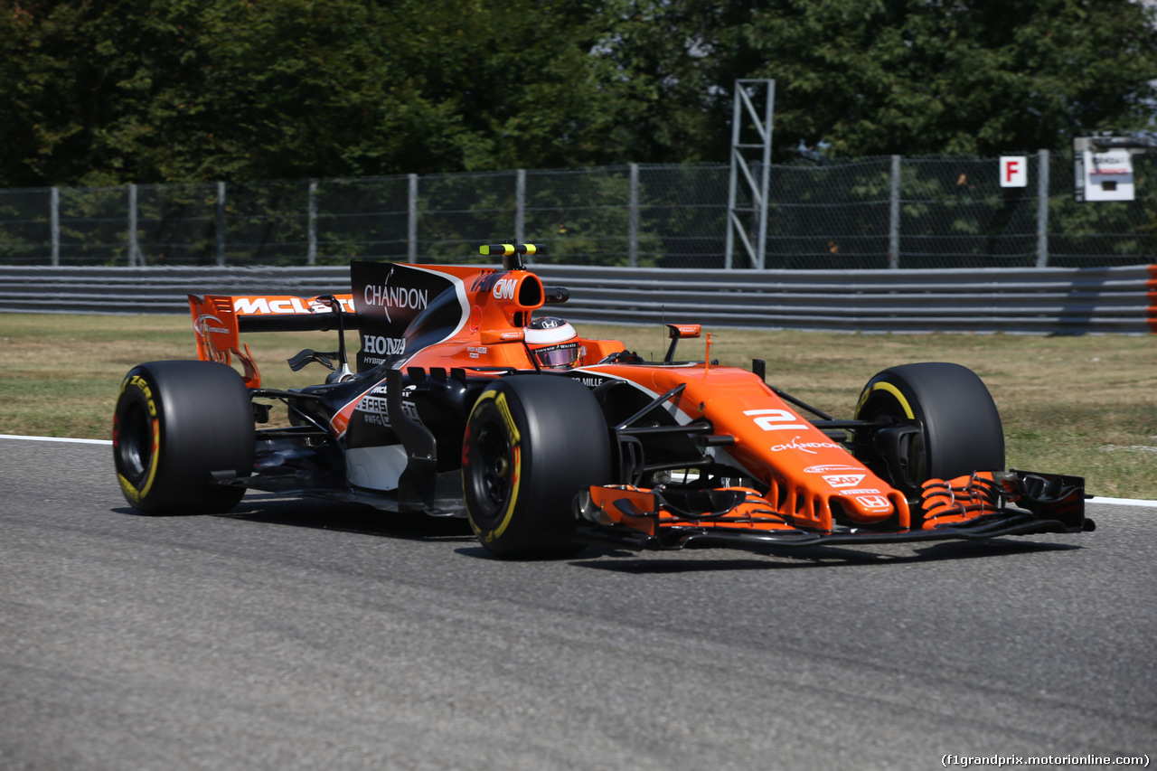 GP ITALIA, 01.09.2017- Prove Libere 2, Stoffel Vandoorne (BEL) McLaren MCL32