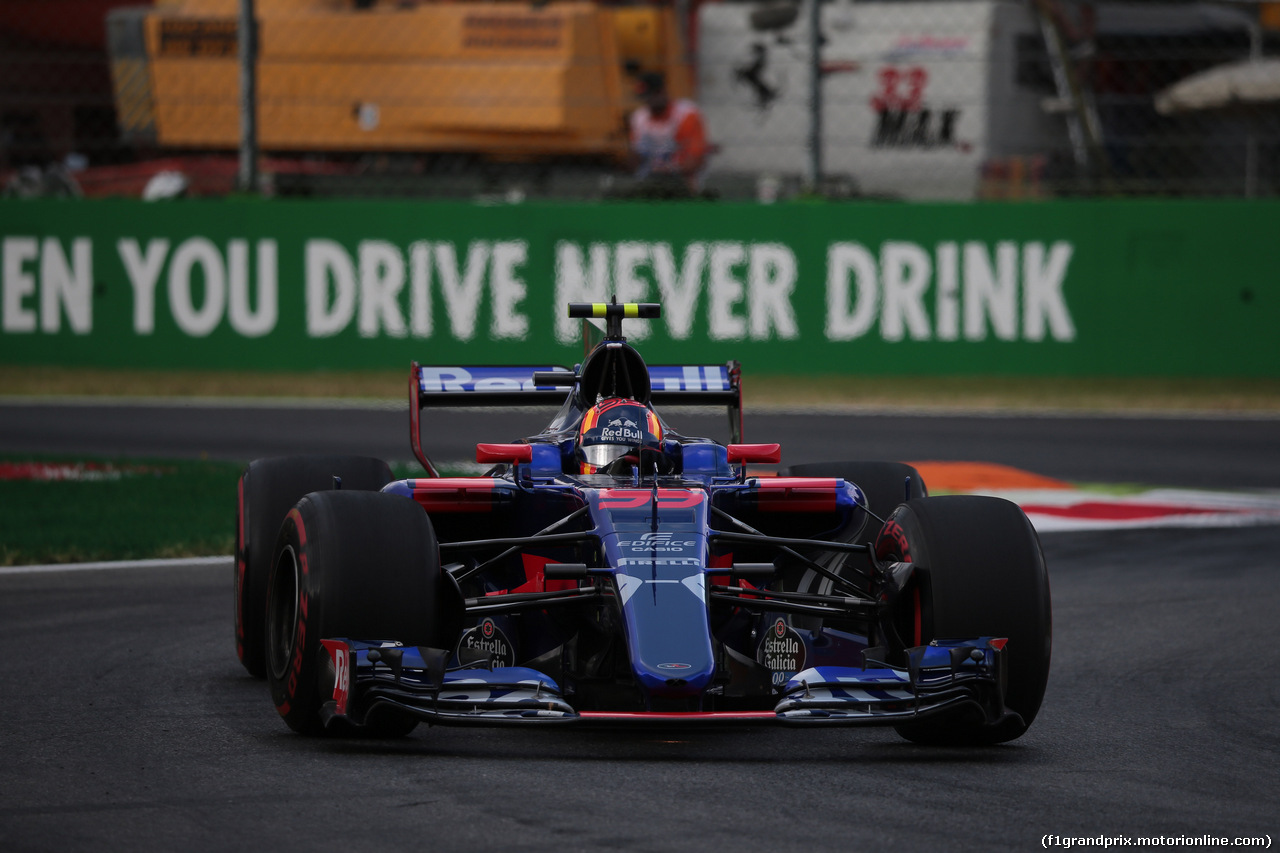 GP ITALIA, 01.09.2017- Prove Libere 2, Carlos Sainz Jr (ESP) Scuderia Toro Rosso STR12