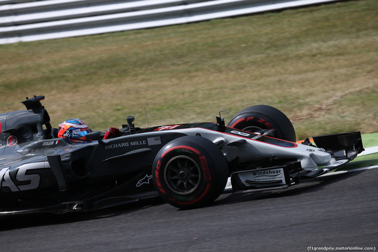 GP ITALIA, 01.09.2017- Prove Libere 2, Romain Grosjean (FRA) Haas F1 Team VF-17