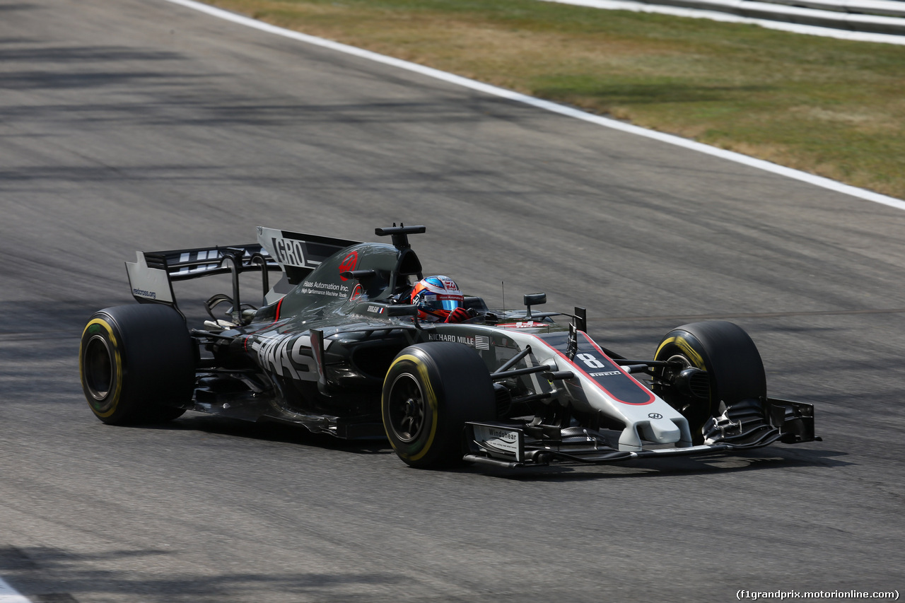 GP ITALIA, 01.09.2017- Prove Libere 2, Romain Grosjean (FRA) Haas F1 Team VF-17