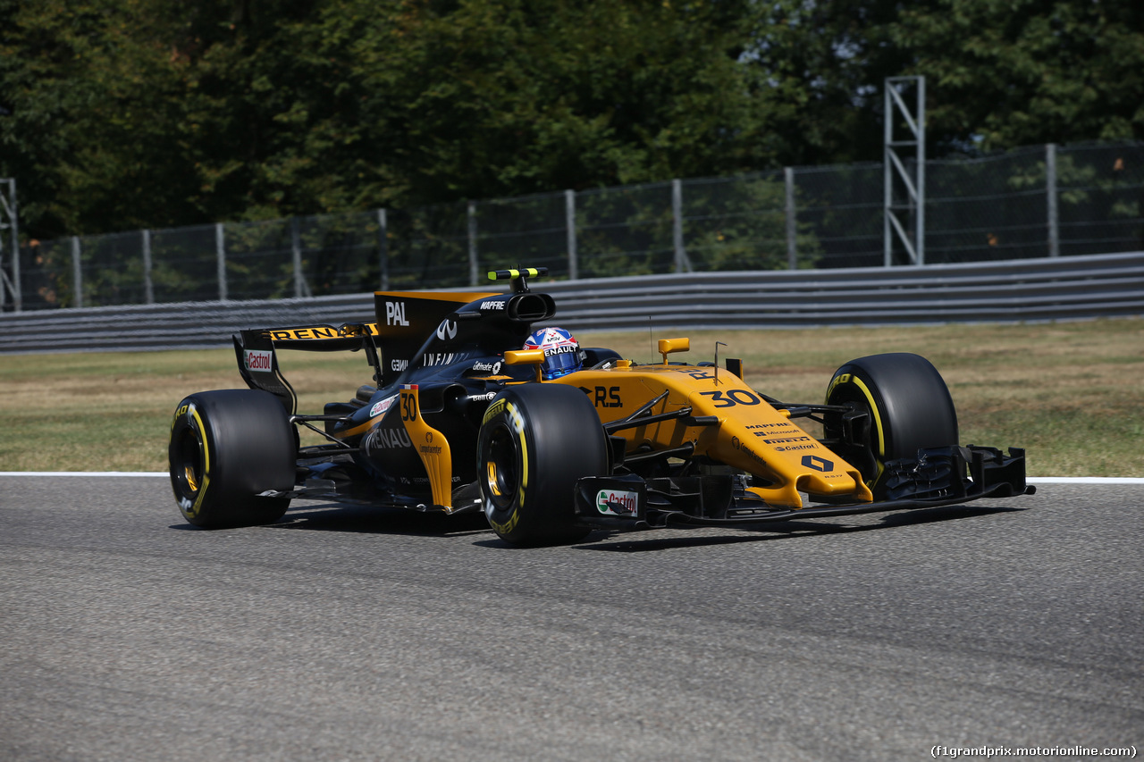 GP ITALIA, 01.09.2017- Prove Libere 2, Jolyon Palmer (GBR) Renault Sport F1 Team RS17