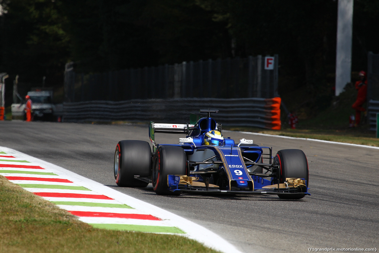 GP ITALIA, 01.09.2017- Prove Libere 2, Marcus Ericsson (SUE) Sauber C36
