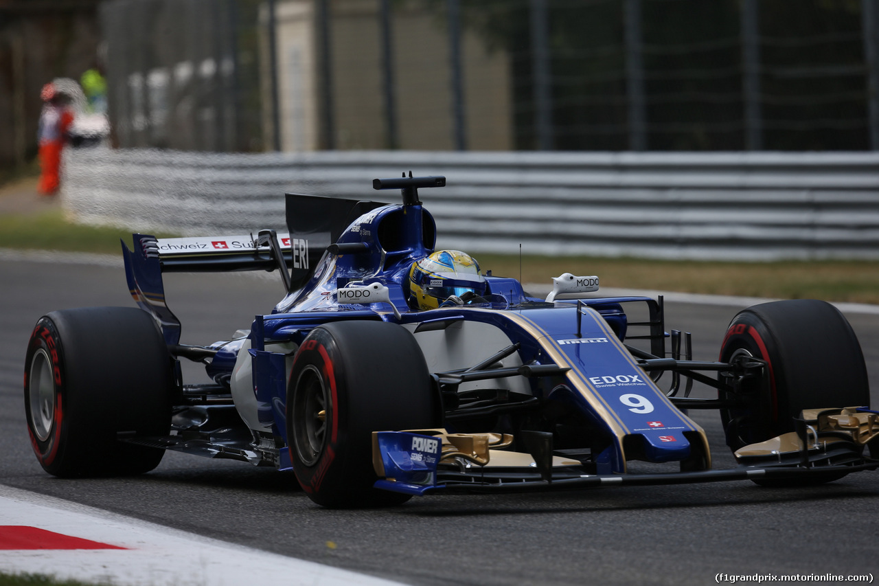 GP ITALIA, 01.09.2017- Prove Libere 2, Marcus Ericsson (SUE) Sauber C36