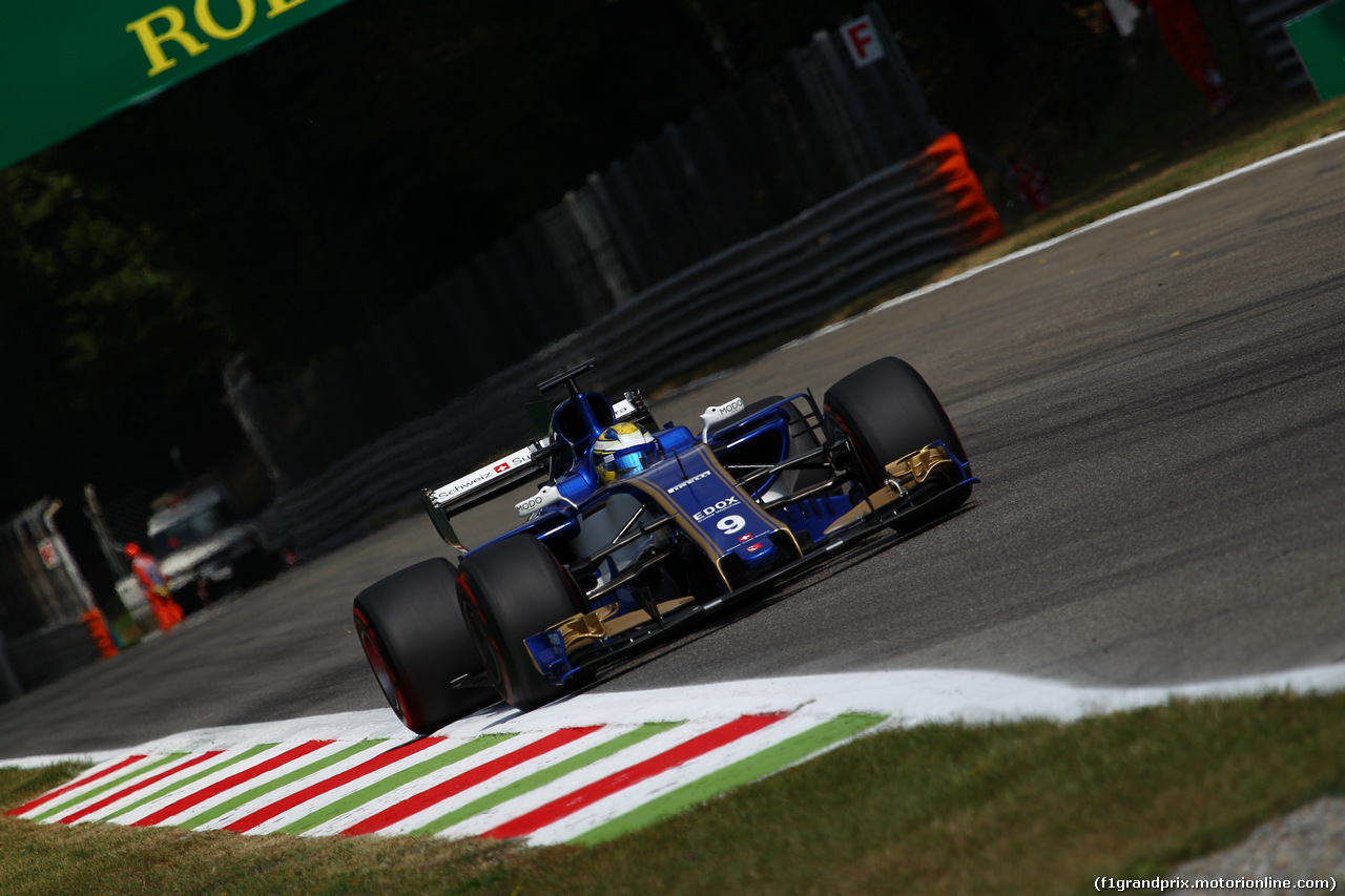 GP ITALIA, 01.09.2017- Prove Libere 2, Marcus Ericsson (SUE) Sauber C36