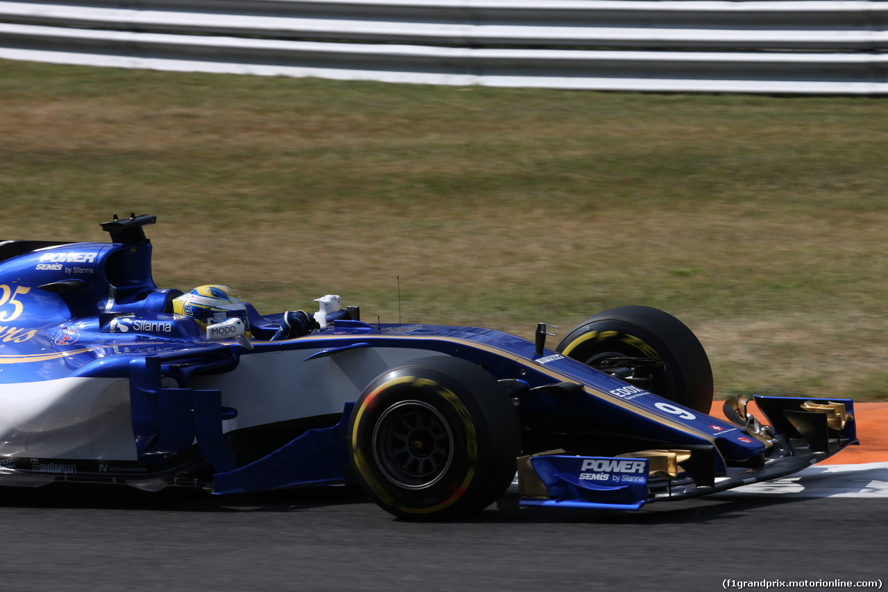 GP ITALIA, 01.09.2017- Prove Libere 2, Marcus Ericsson (SUE) Sauber C36