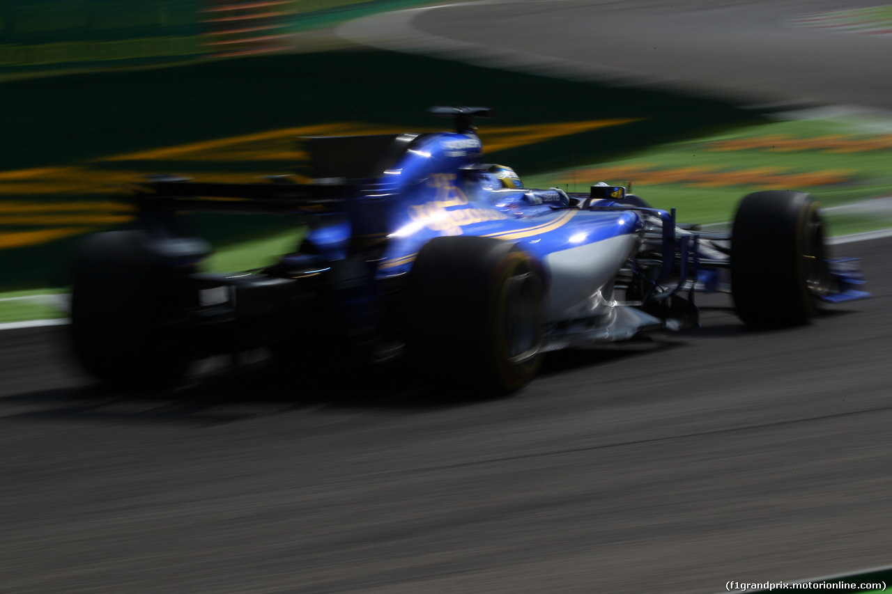 GP ITALIA, 01.09.2017- Prove Libere 2, Marcus Ericsson (SUE) Sauber C36