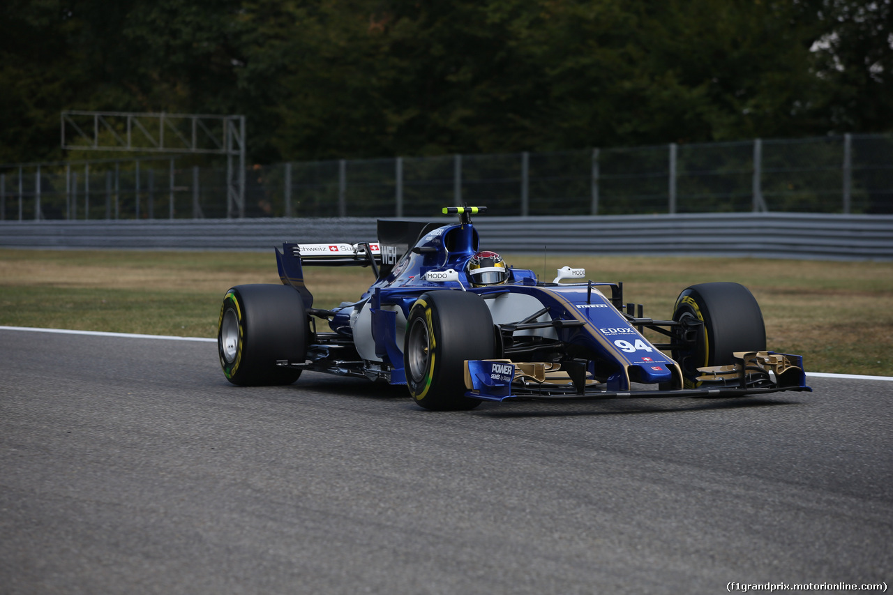 GP ITALIA, 01.09.2017- Prove Libere 2, Pascal Wehrlein (GER) Sauber C36