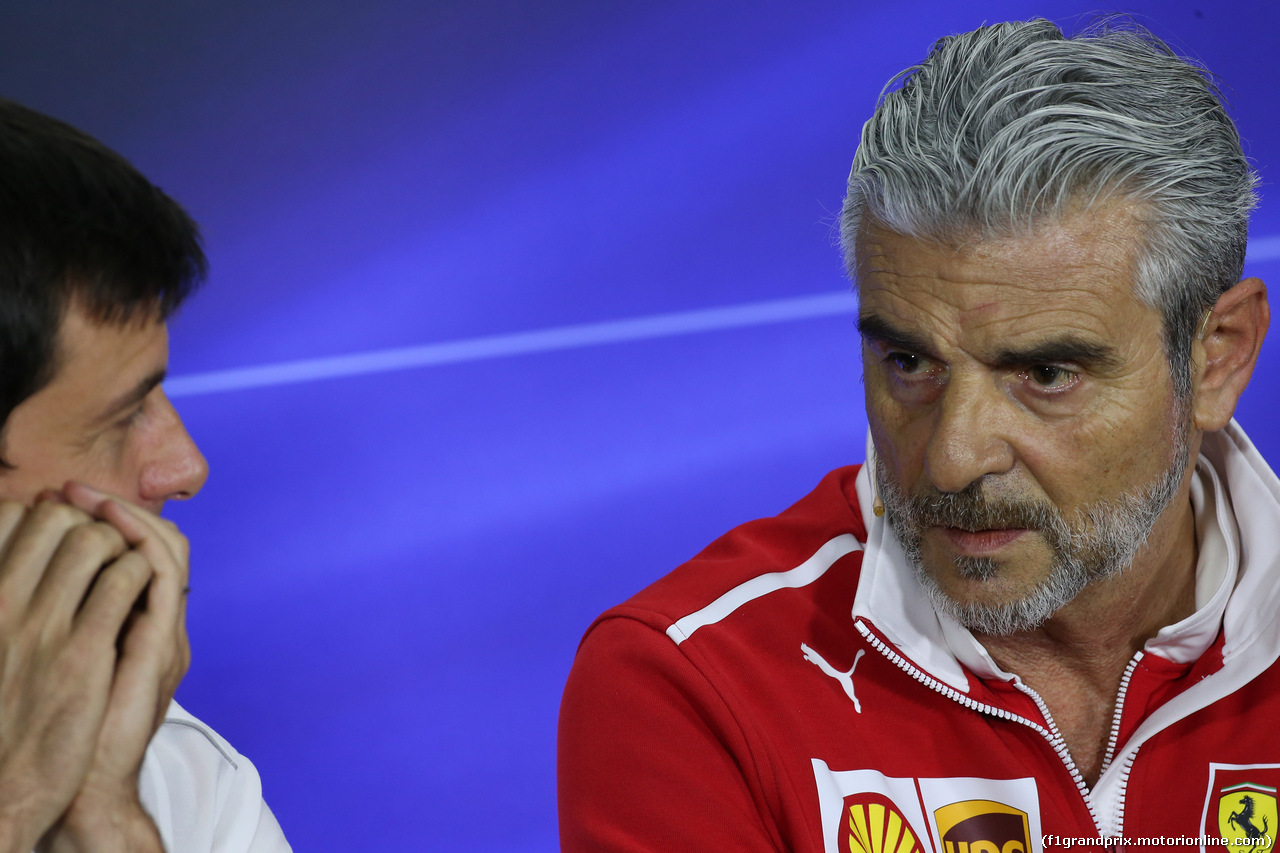 GP ITALIA, 01.09.2017- Venerdi' Press Conference, Maurizio Arrivabene (ITA) Ferrari Team Principal
