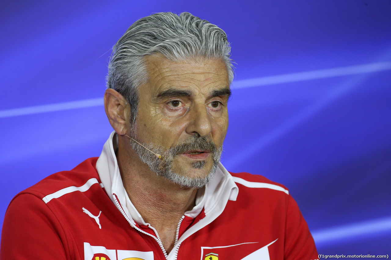 GP ITALIA, 01.09.2017- Venerdi' Press Conference, Maurizio Arrivabene (ITA) Ferrari Team Principal