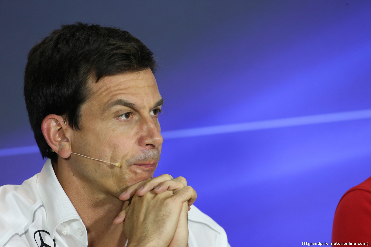 GP ITALIA, 01.09.2017- Venerdi' Press Conference, Toto Wolff (AUT) Sporting Director Mercedes-Benz