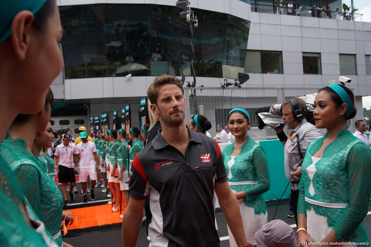 GP MALESIA, 01.10.2017 - Romain Grosjean (FRA) Haas F1 Team VF-17