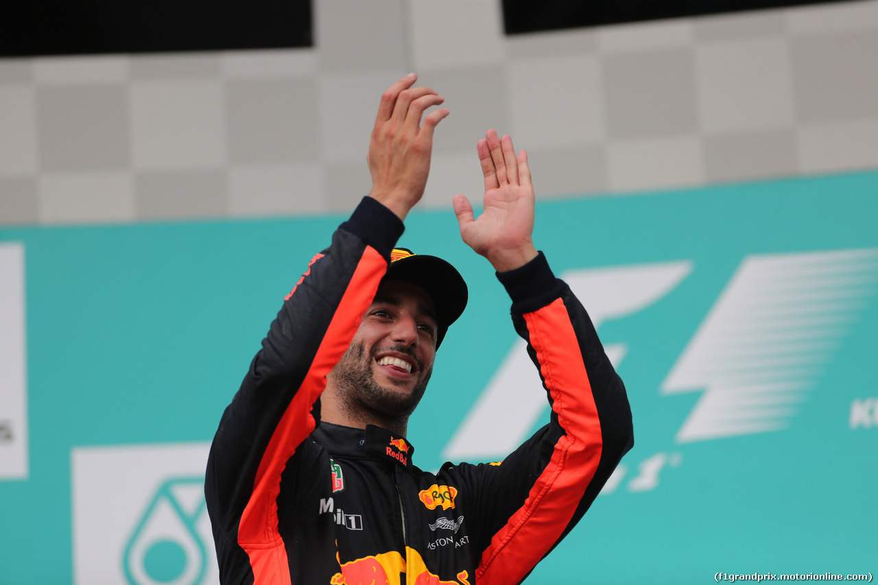 GP MALESIA, 01.10.2017 - Gara, 3rd place Daniel Ricciardo (AUS) Red Bull Racing RB13