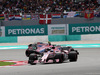 GP MALESIA, 01.10.2017 - Gara, Sergio Perez (MEX) Sahara Force India F1 VJM010 davanti a Esteban Ocon (FRA) Sahara Force India F1 VJM10