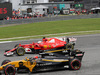 GP MALESIA, 01.10.2017 - Gara, Nico Hulkenberg (GER) Renault Sport F1 Team RS17 e Sebastian Vettel (GER) Ferrari SF70H
