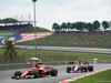 GP MALESIA, 01.10.2017 - Gara, Sebastian Vettel (GER) Ferrari SF70H e Sergio Perez (MEX) Sahara Force India F1 VJM010