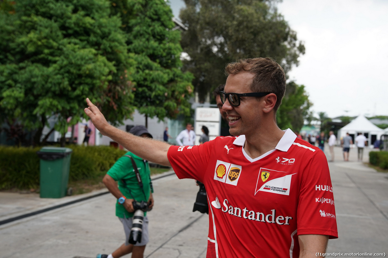 GP MALESIA, 28.09.2017 - Sebastian Vettel (GER) Ferrari SF70H