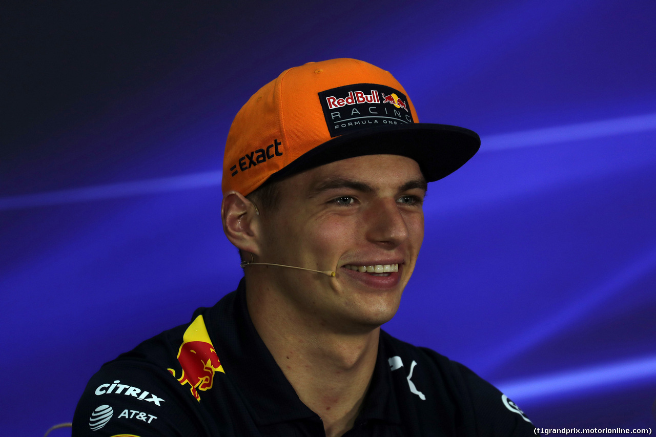 GP MALESIA, 28.09.2017 - Conferenza Stampa, Max Verstappen (NED) Red Bull Racing RB13