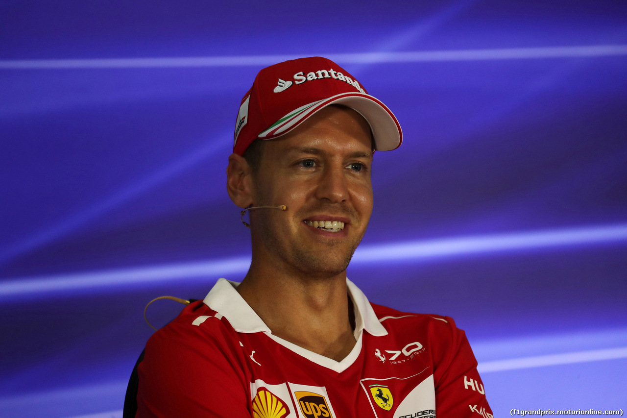 GP MALESIA, 28.09.2017 - Conferenza Stampa, Sebastian Vettel (GER) Ferrari SF70H