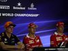 GP MALESIA, 28.09.2017 - Conferenza Stampa, Max Verstappen (NED) Red Bull Racing RB13, Sebastian Vettel (GER) Ferrari SF70H e Kimi Raikkonen (FIN) Ferrari SF70H