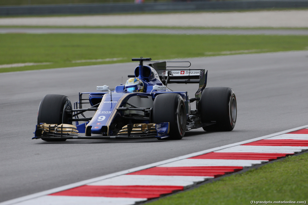 GP MALESIA, 30.09.2017 - Prove Libere 3, Marcus Ericsson (SUE) Sauber C36