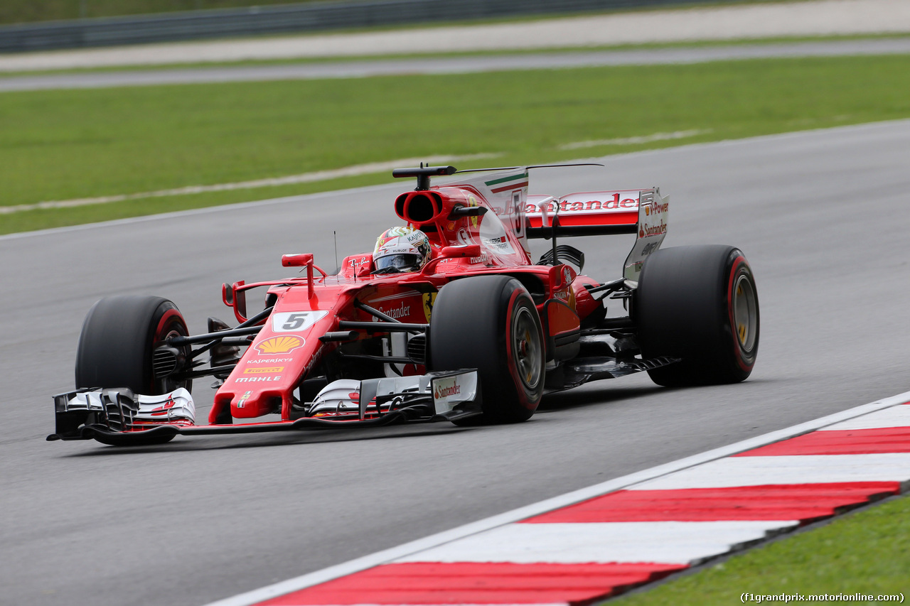 GP MALESIA, 30.09.2017 - Prove Libere 3, Sebastian Vettel (GER) Ferrari SF70H