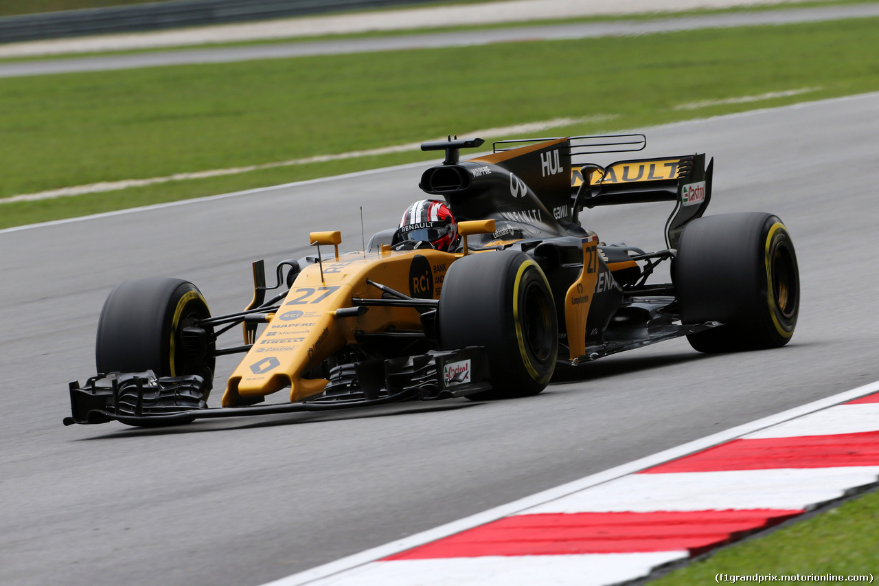 GP MALESIA, 30.09.2017 - Prove Libere 3, Nico Hulkenberg (GER) Renault Sport F1 Team RS17