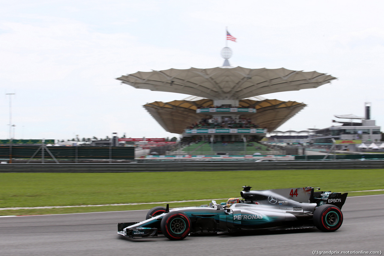 GP MALESIA, 30.09.2017 - Prove Libere 3, Lewis Hamilton (GBR) Mercedes AMG F1 W08