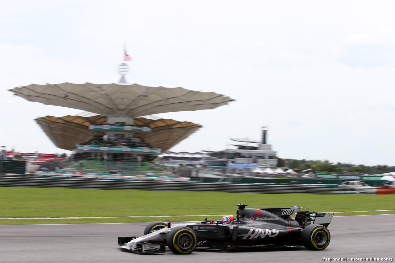 GP MALESIA, 30.09.2017 - Prove Libere 3, Romain Grosjean (FRA) Haas F1 Team VF-17
