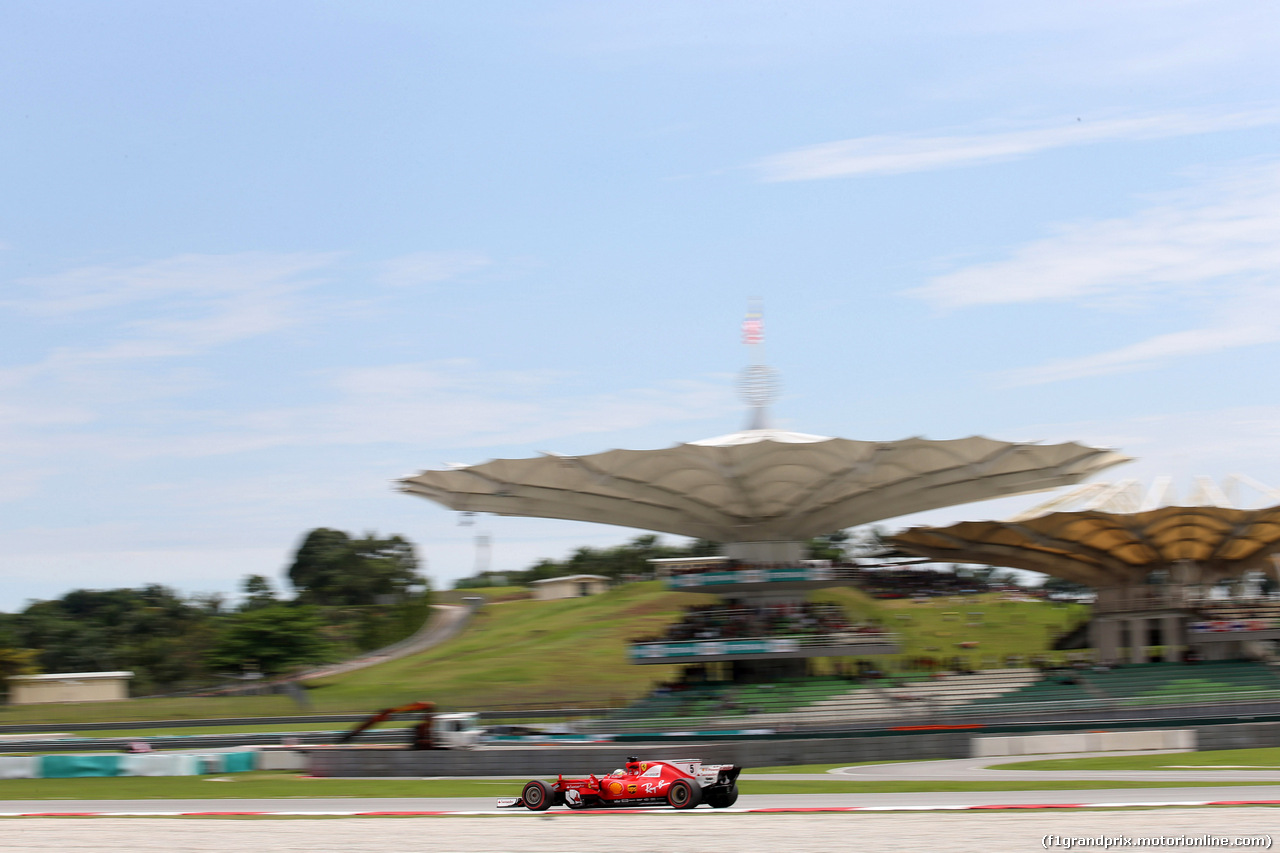 GP MALESIA, 30.09.2017 - Prove Libere 3, Sebastian Vettel (GER) Ferrari SF70H