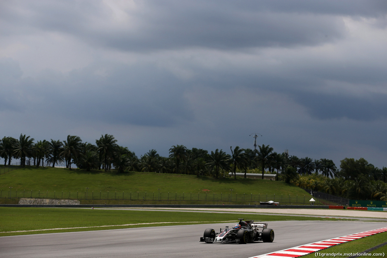 GP MALESIA, 30.09.2017 - Prove Libere 3, Romain Grosjean (FRA) Haas F1 Team VF-17