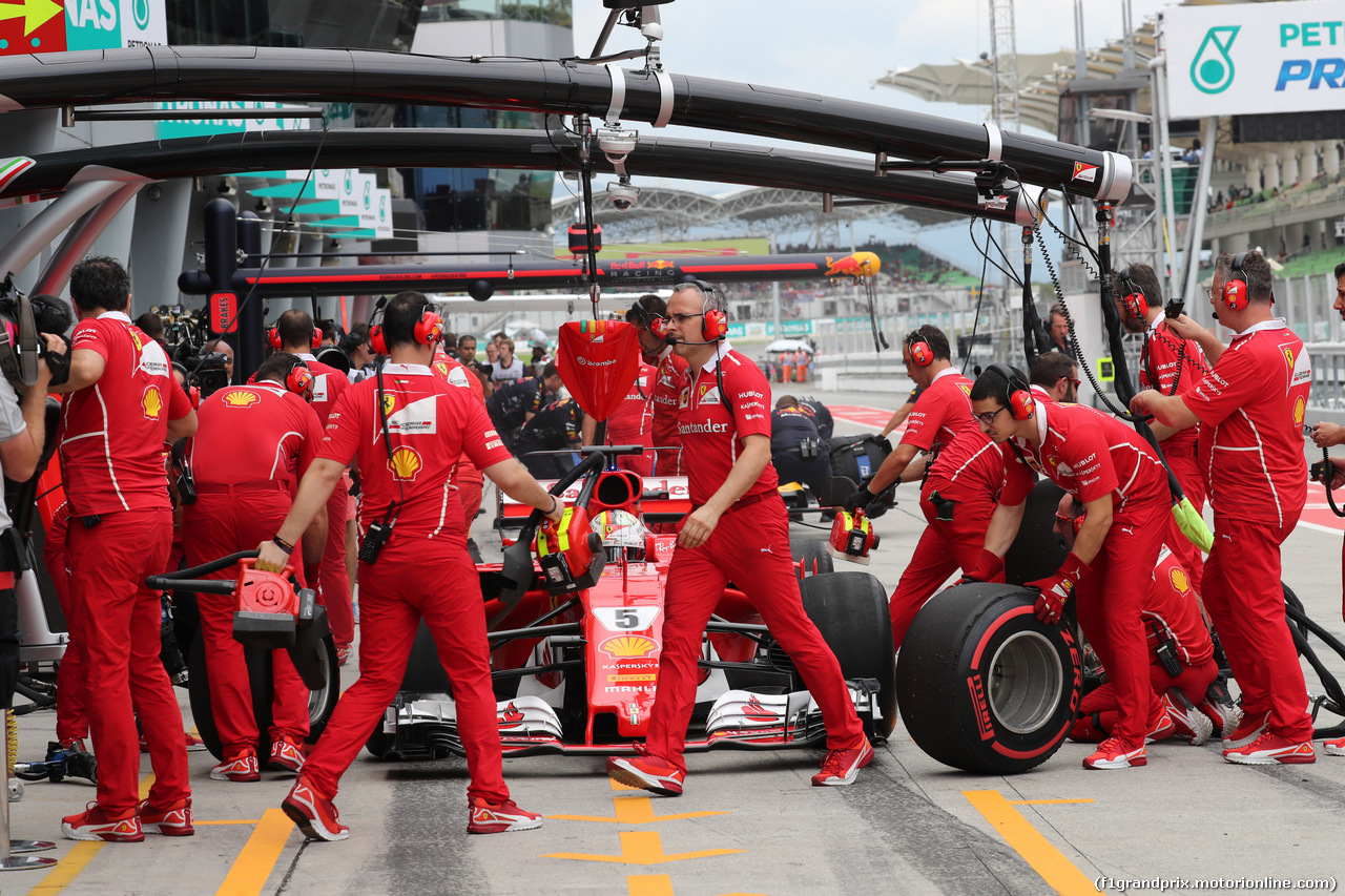 GP MALESIA, 30.09.2017 - Prove Libere 3, Sebastian Vettel (GER) Ferrari SF70H