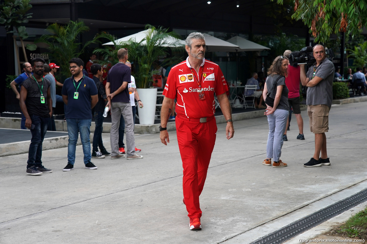 GP MALESIA, 30.09.2017 - Prove Libere 3, Maurizio Arrivabene (ITA) Ferrari Team Principal