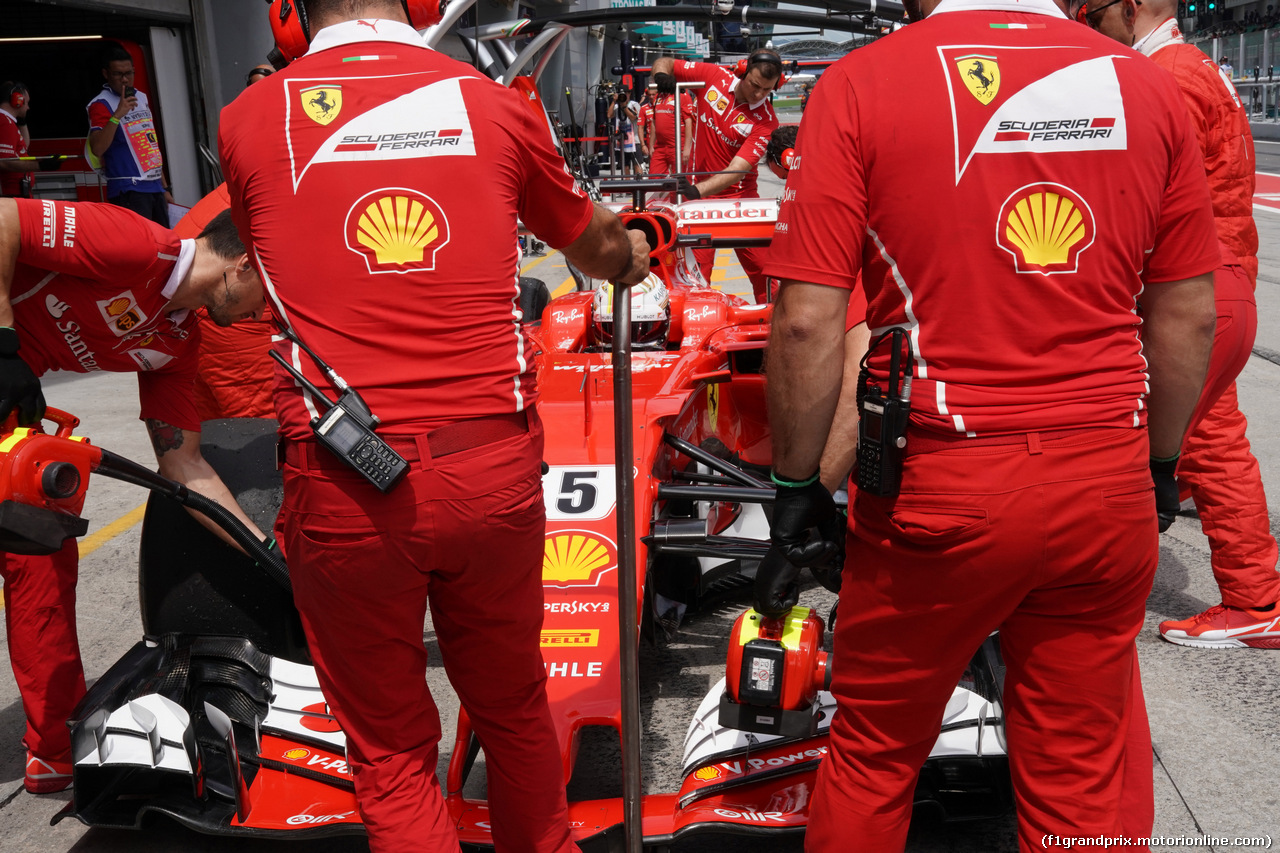 GP MALESIA, 30.09.2017 - Prove Libere 3, Sebastian Vettel (GER) Ferrari SF70H