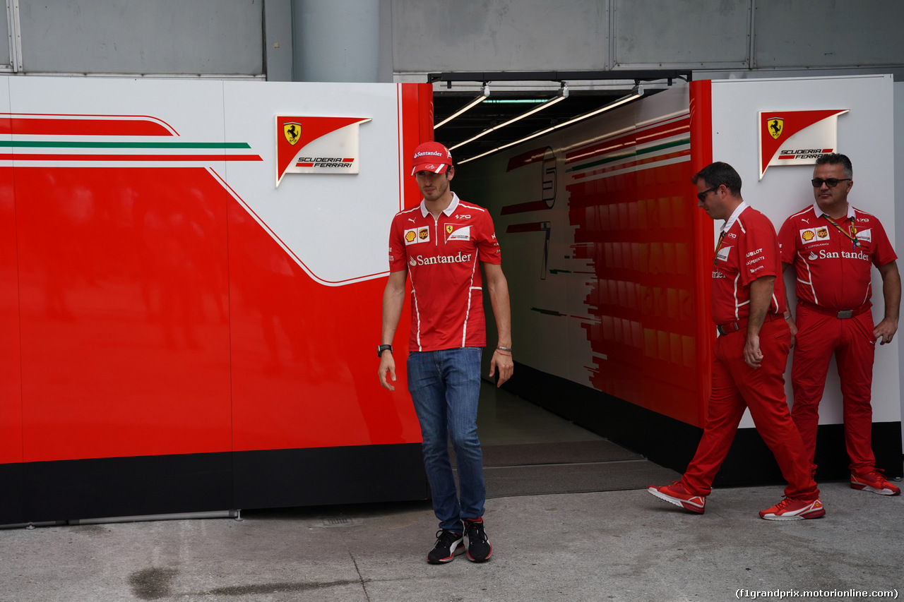 GP MALESIA, 30.09.2017 - Prove Libere 3, Antonio Giovinazzi (ITA) Test Driver, Ferrari SF70H