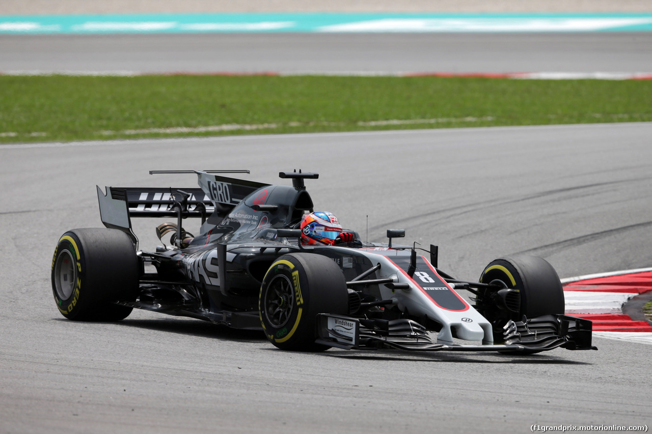 GP MALESIA, 30.09.2017 - Prove Libere 3, Romain Grosjean (FRA) Haas F1 Team VF-17