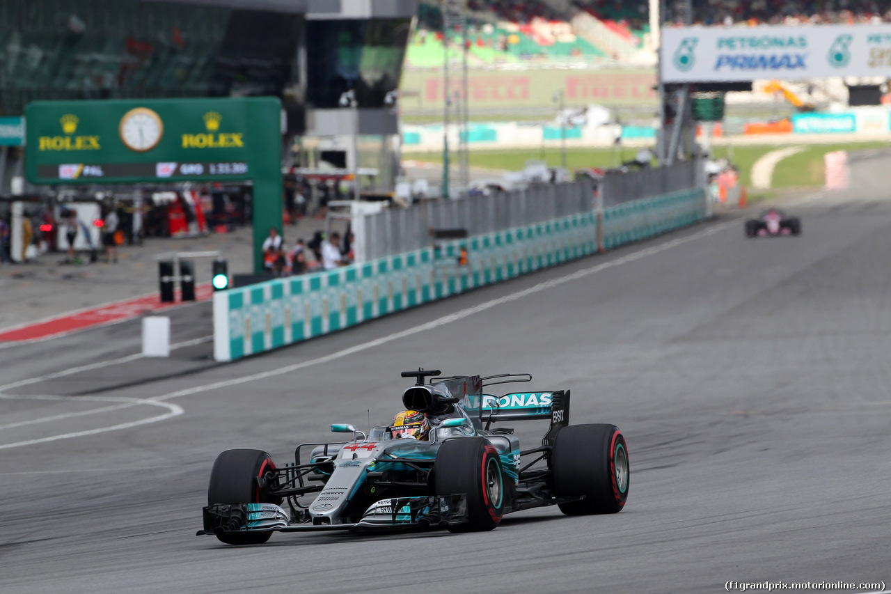 GP MALESIA, 30.09.2017 - Qualifiche, Lewis Hamilton (GBR) Mercedes AMG F1 W08