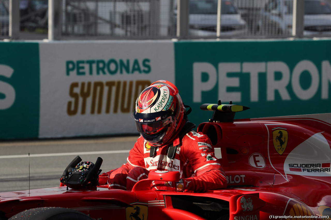 GP MALESIA, 30.09.2017 - Qualifiche, 2nd place Kimi Raikkonen (FIN) Ferrari SF70H