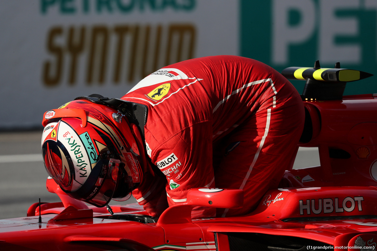 GP MALESIA, 30.09.2017 - Qualifiche, 2nd place Kimi Raikkonen (FIN) Ferrari SF70H