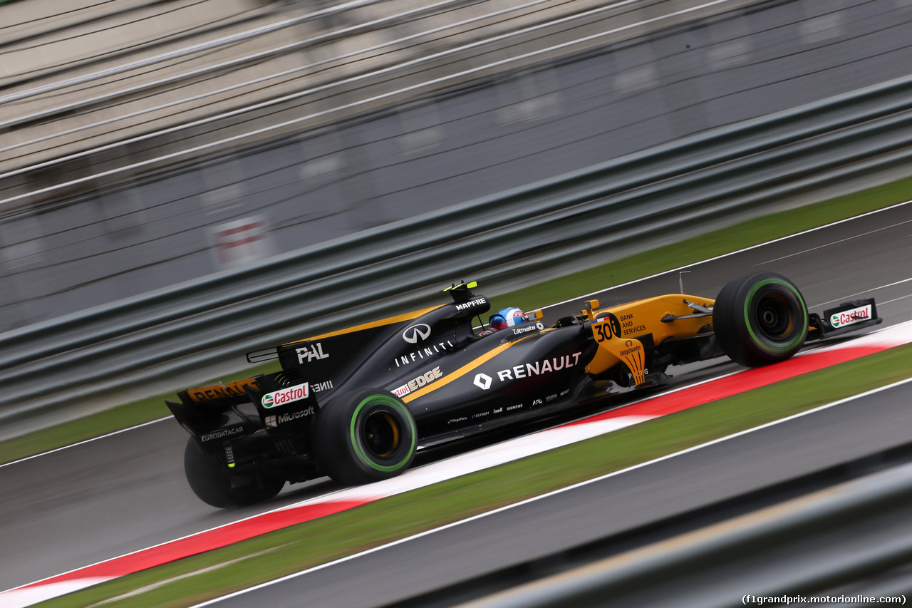 GP MALESIA, 29.09.2017 - Prove Libere 1, Jolyon Palmer (GBR) Renault Sport F1 Team RS17