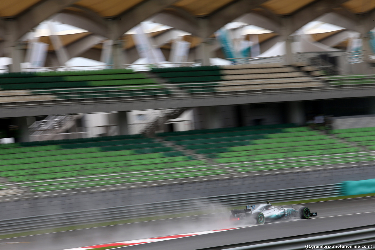 GP MALESIA, 29.09.2017 - Prove Libere 1, Valtteri Bottas (FIN) Mercedes AMG F1 W08