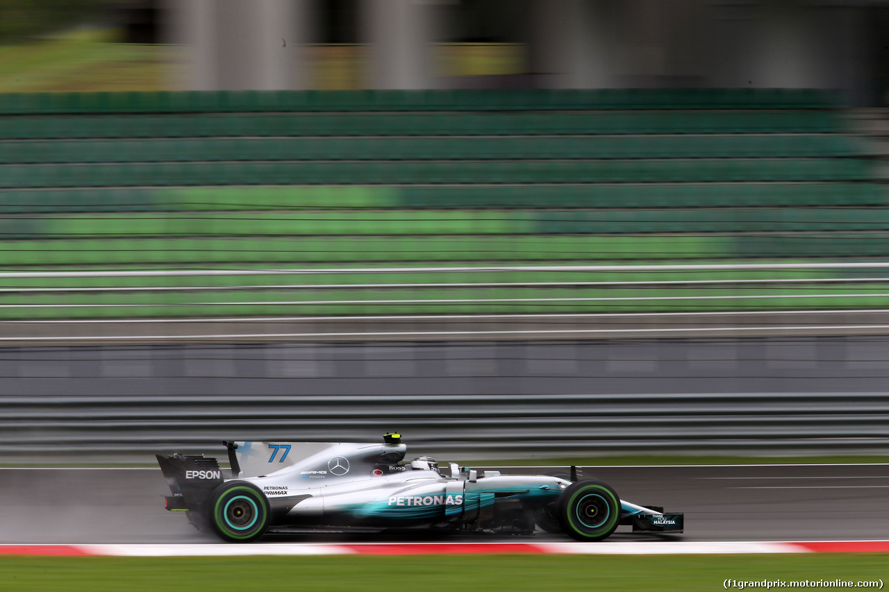 GP MALESIA, 29.09.2017 - Prove Libere 1, Valtteri Bottas (FIN) Mercedes AMG F1 W08