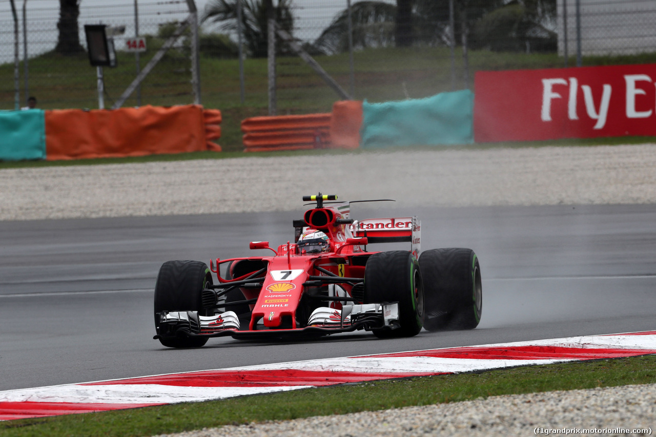 GP MALESIA, 29.09.2017 - Prove Libere 1, Kimi Raikkonen (FIN) Ferrari SF70H