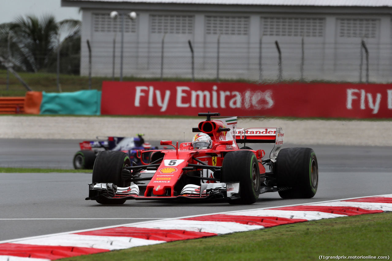 GP MALESIA, 29.09.2017 - Prove Libere 1, Sebastian Vettel (GER) Ferrari SF70H