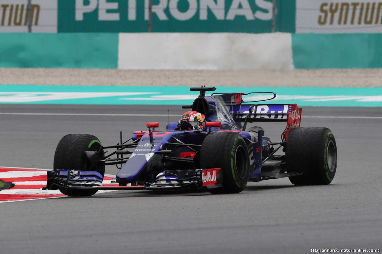 GP MALESIA, 29.09.2017 - Prove Libere 1, Pierre Gasly (FRA) Scuderia Toro Rosso STR12